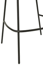 J-Line barkruk - ijzer - terracotta/zwart