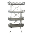 Opbergrek Grijs, IJzer 91x36x168 cm