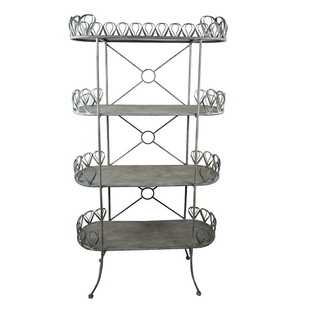 Opbergrek Grijs, IJzer 91x36x168 cm