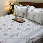 Laken | Handblok Cotton Garden Geïnspireerd | Set van 3