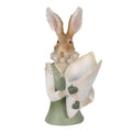 Beeld Konijn 16x13x30 cm beige polyresin