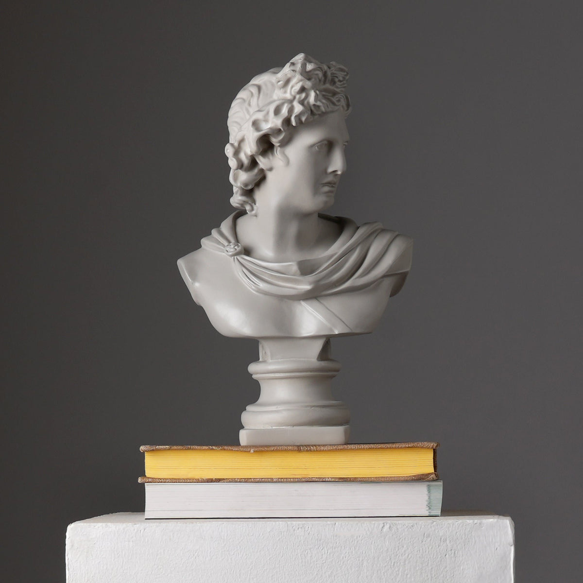 Apollo buste sculptuur – wit klassiek Grieks beeld voor elegant interieur