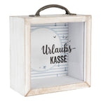 Spaarpot 15x8x15 cm Wit MDF