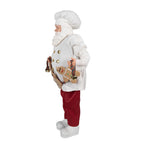 Kerstdecoratie Beeld Kerstman 50 cm Wit Rood Kunststof