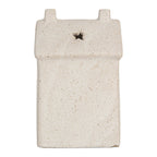Decoratie Huis met LED 9x7x15 cm Beige Keramiek