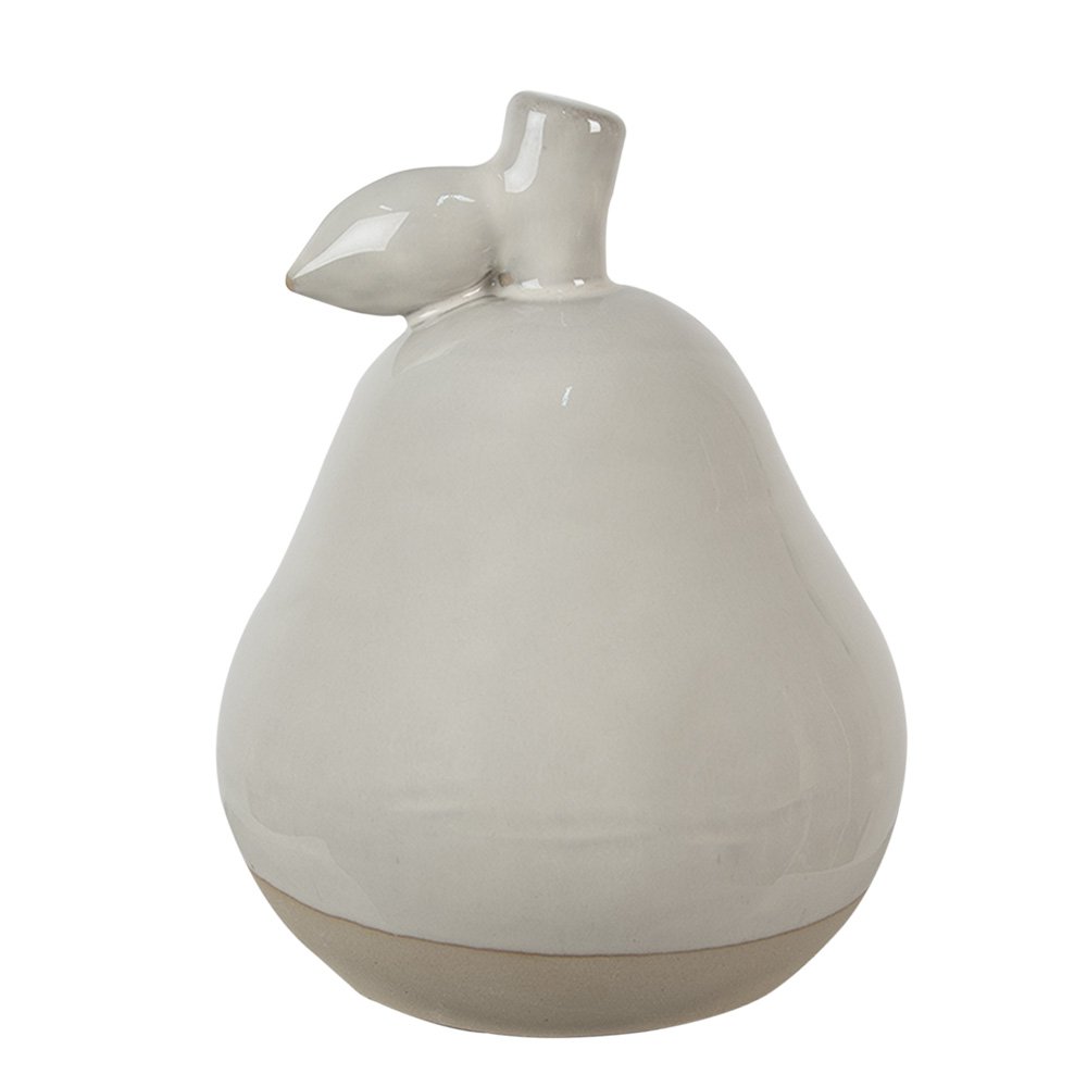 Decoratie Peer 16 cm Beige Porselein