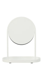 J-Line spiegel + juwelenhouder - ijzer - wit - S