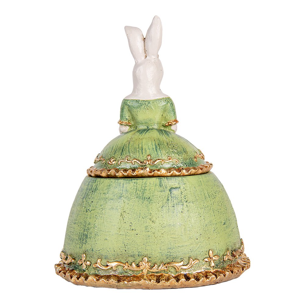 Sieradendoos Beige Groen, Kunststof 18x15x24 cm