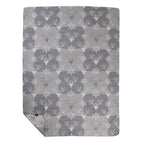 Plaid Wafel hertenpatroon blauw grijs 150x200cm