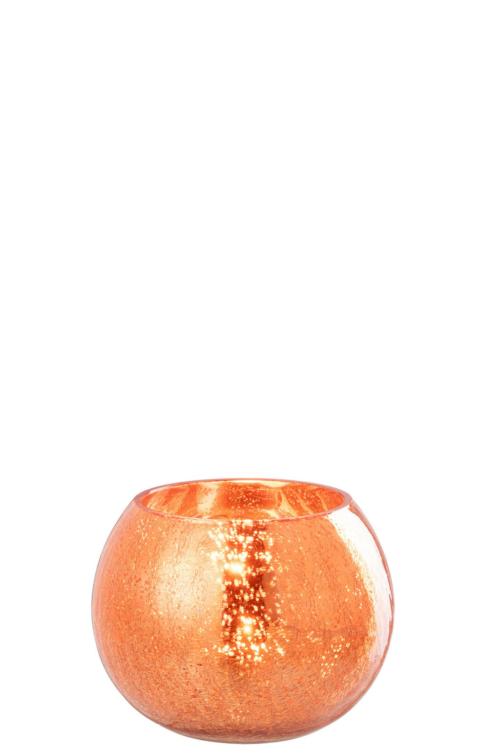 J-Line windlicht Bal Craquelé - glas - goud - large
