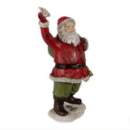 Beeld Kerstman 13x10x23 cm Rood Polyresin Kerstdecoratie