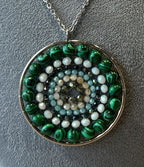 Mandala ketting Malachiet
