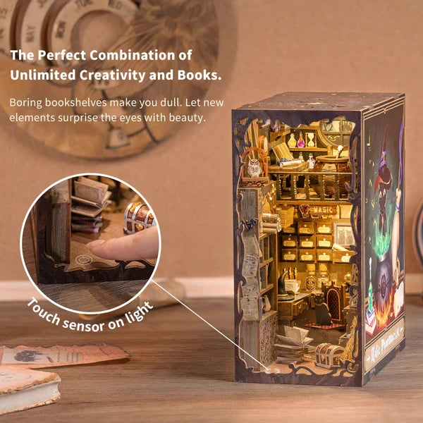 Cutebee, DIY Booknook, The Magic Pharmacist, SZ05B, 18x11x23cm