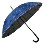 Paraplu Volwassenen Ø 98 cm Blauw Polyester Regenscherm