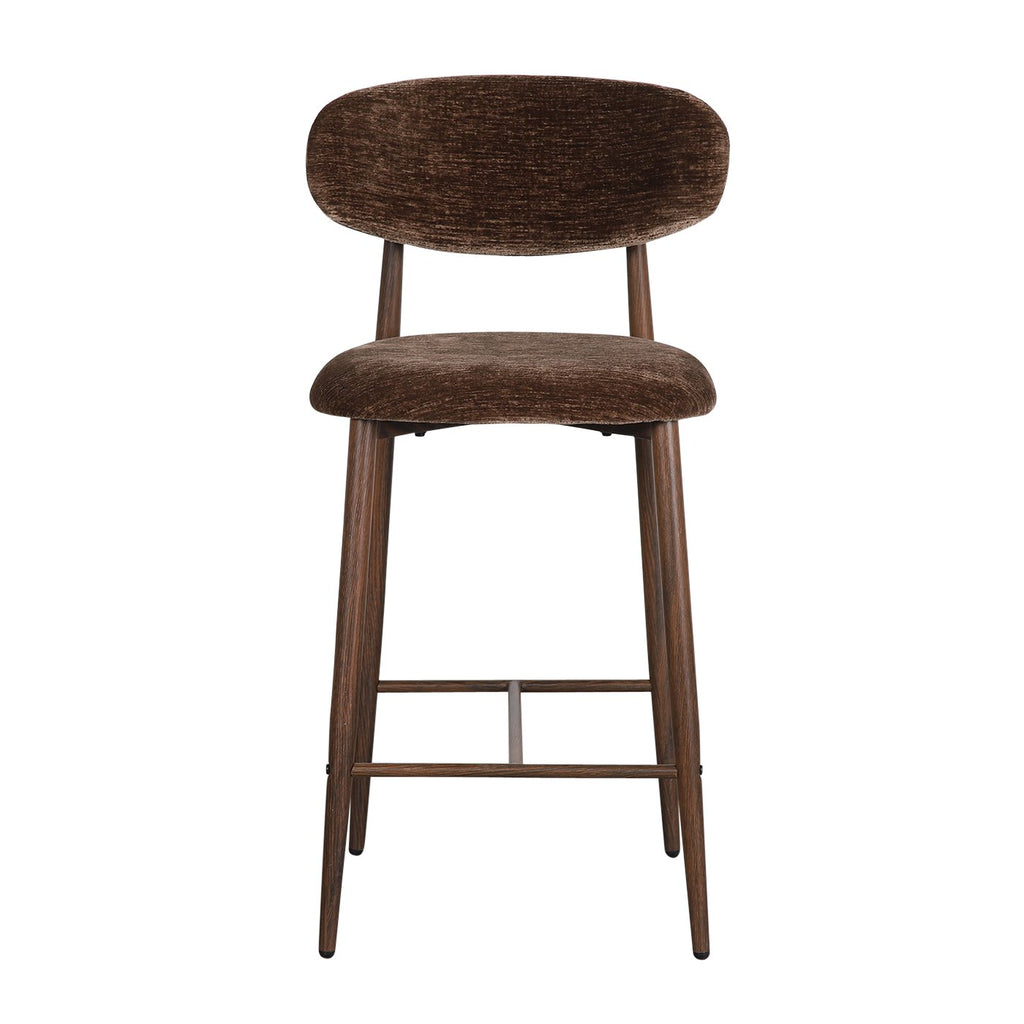 Japandi keukenbar stoel umber (set van 2)