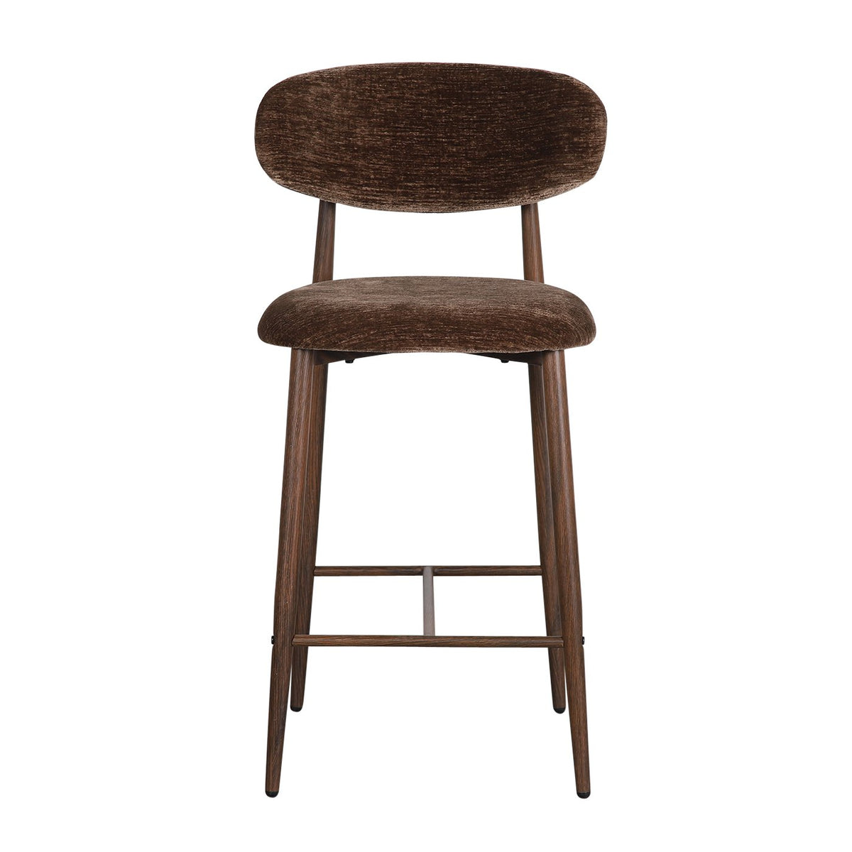 Japandi keukenbar stoel umber (set van 2)