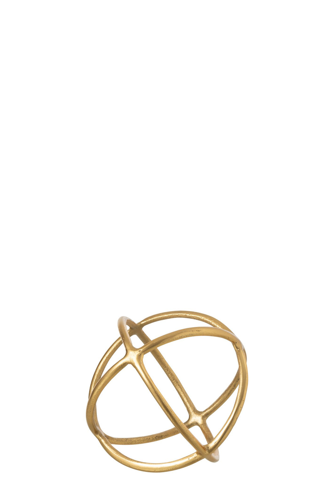 J-Line decoratie Bal Beeld - aluminium - goud - M