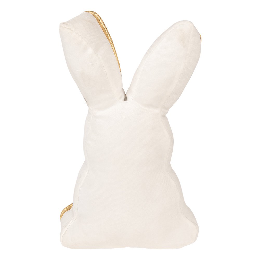 Deurstopper Konijn 20x7x31 cm Wit Polyester