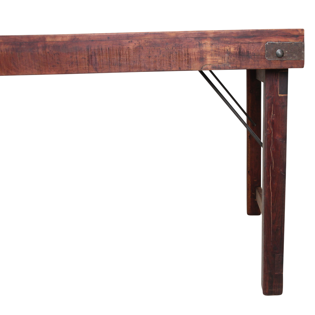 Eettafel bruin opklapbaar XL