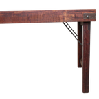 Eettafel bruin opklapbaar XL