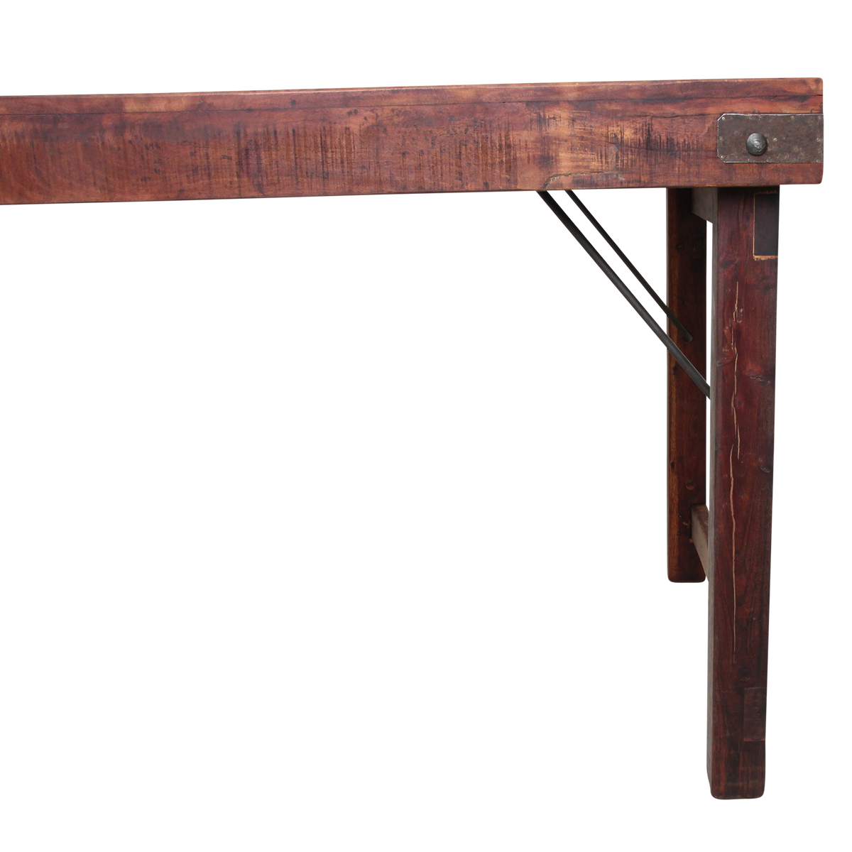 Eettafel bruin opklapbaar XL