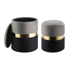 Hocker Mashike Zwart 36x44 cm