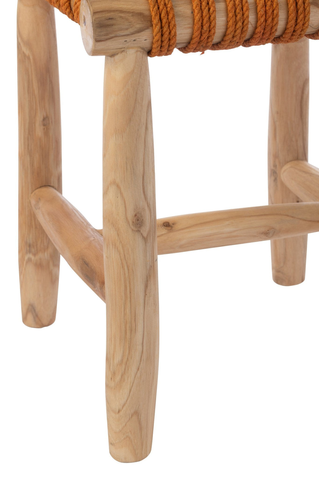 J-Line kruk - hout - oranje