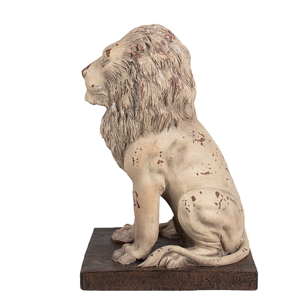 Decoratie Beeld Leeuw 30x23x45 cm Beige Bruin Magnesium (MGO)