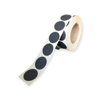 Blanco etiketten - Rond 25mm - mat zwart