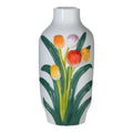 Vaas Keramiek tulpen wit multi h26 d15,5cm