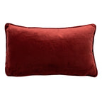 Textino Trees - Kussen 30x50 cm - Kerstdecoratie - Fluweel - Biking Rood - Rood
