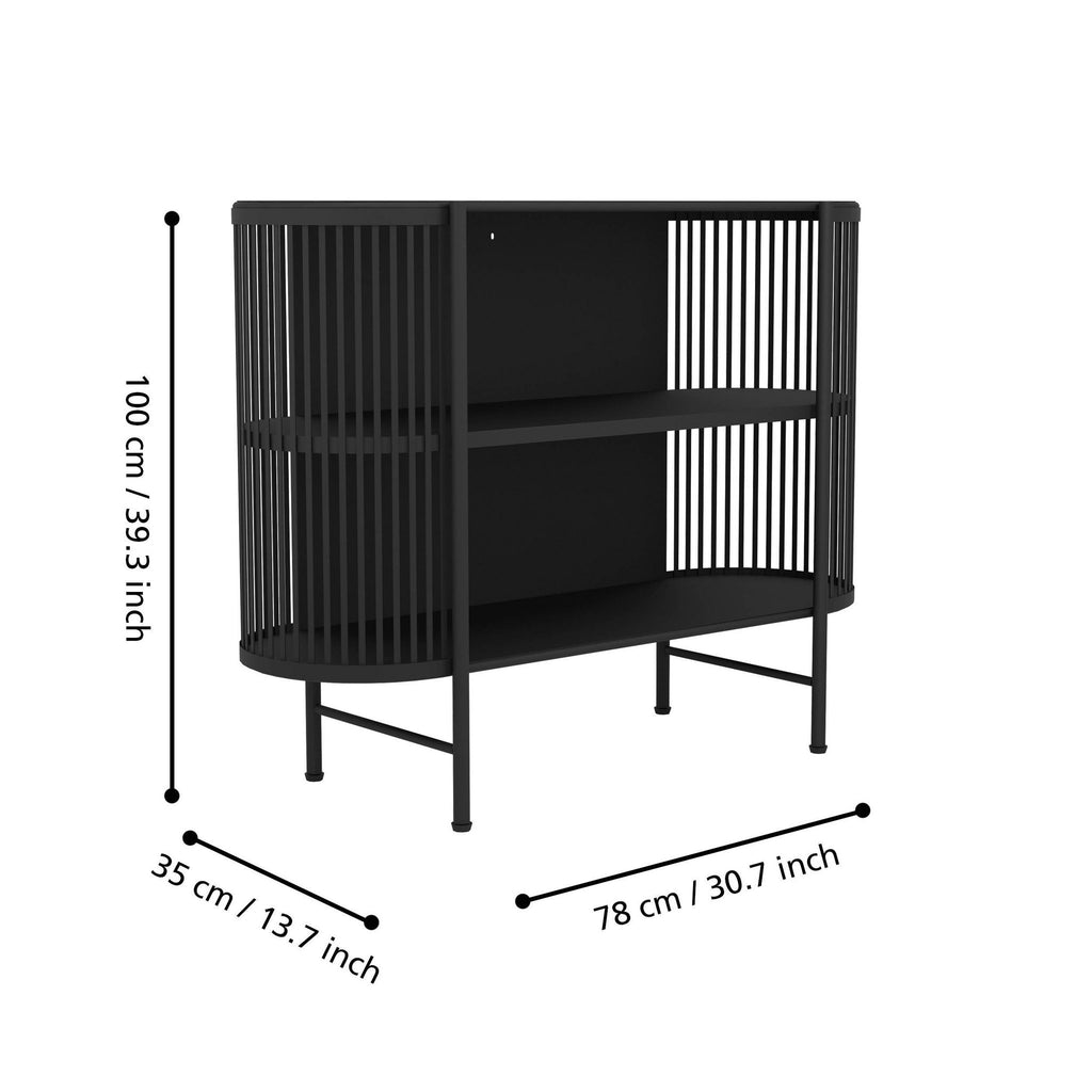 Dressoir Dinsor zwart 100x35x78cm