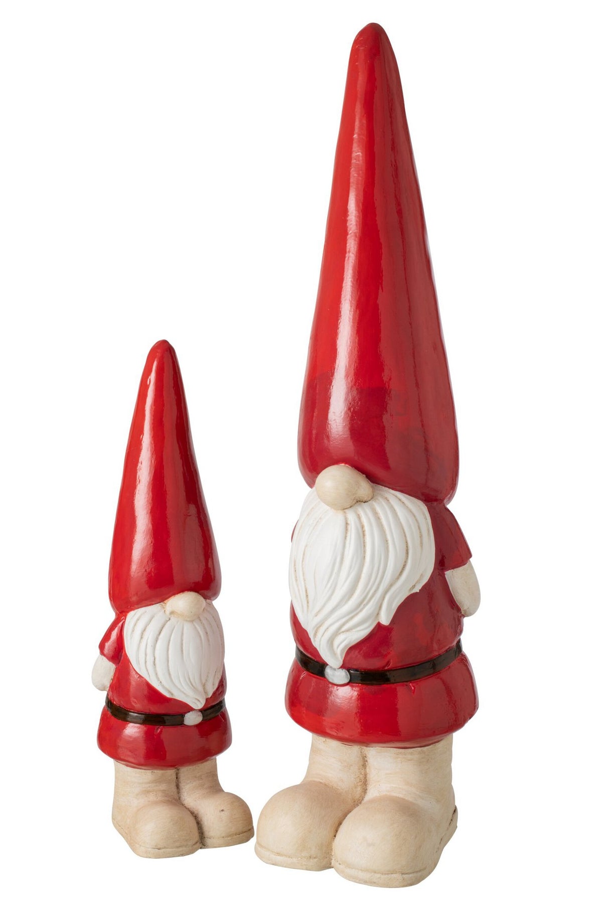 J-Line decoratie Kabouter - magnesium - donkerrood - large
