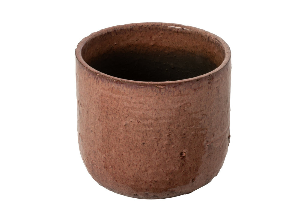J-Line Bloempot - keramiek - oudroze - large