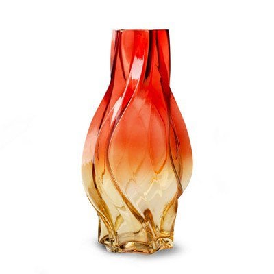 Vaas 'shelby' roze geel h32 d16,5 cm