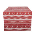 Tafelloper 50x140 cm Rood Katoen Hert
