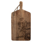 Decoratie Snijplank 25x2x50 cm Bruin Hout Konijn