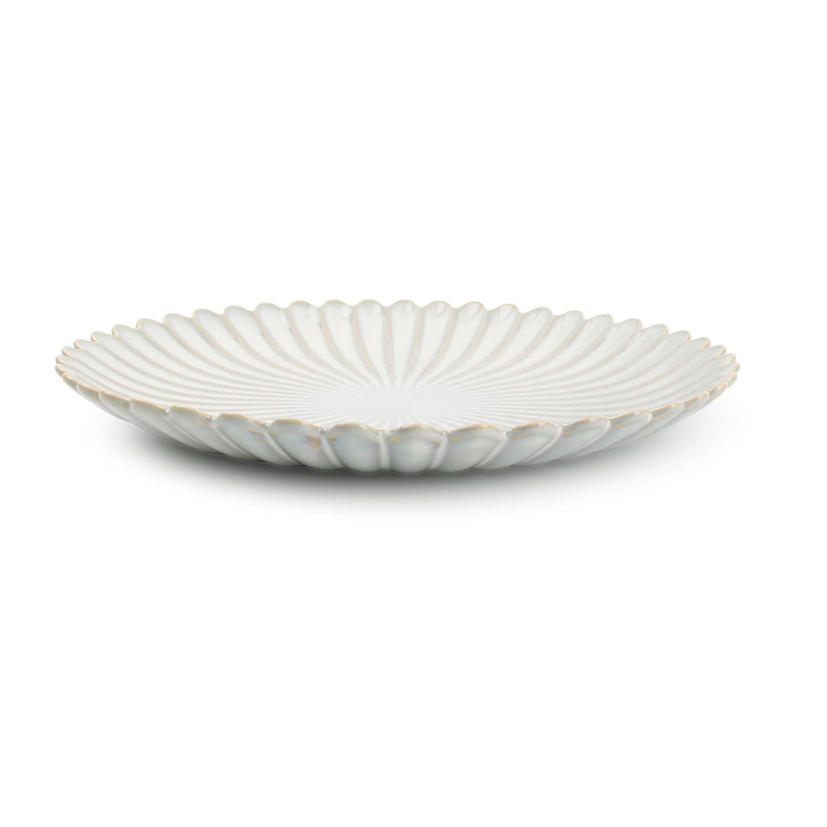 Bord 25cm nuance witte Lotus