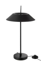 J-Line tafellamp - metaal - zwart - LED lichtjes