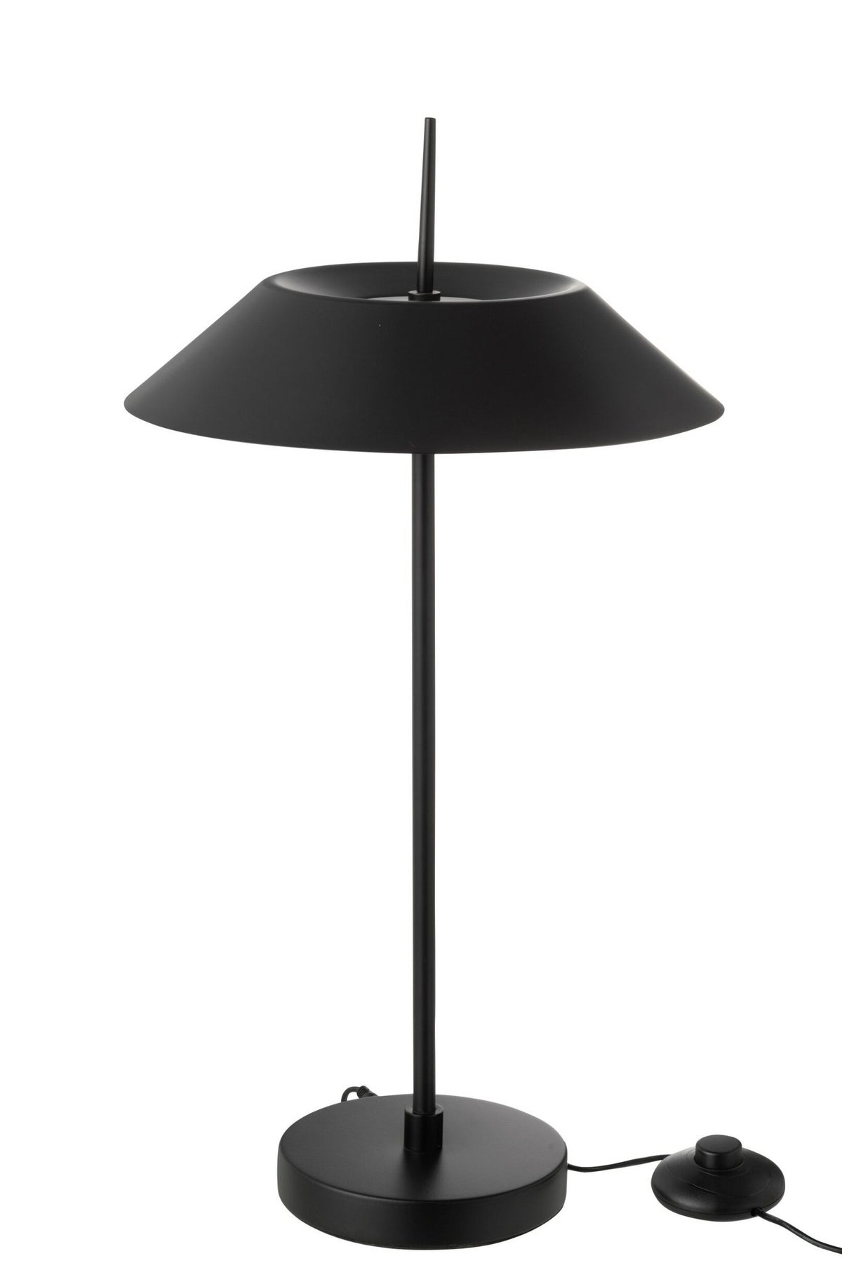 J-Line tafellamp - metaal - zwart - LED lichtjes