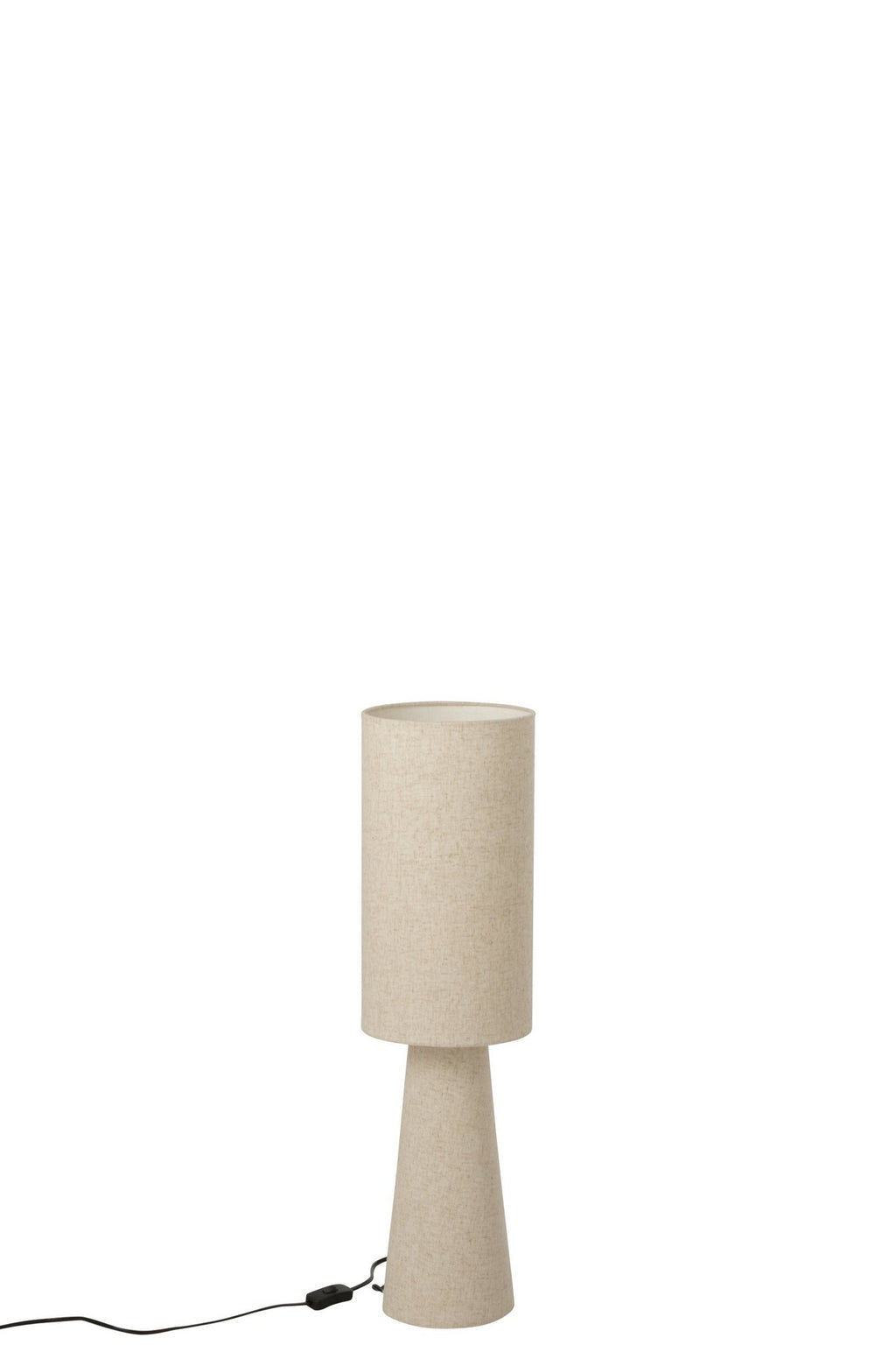 J-Line lamp op voet - textiel - beige - small