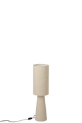 J-Line lamp op voet - textiel - beige - small