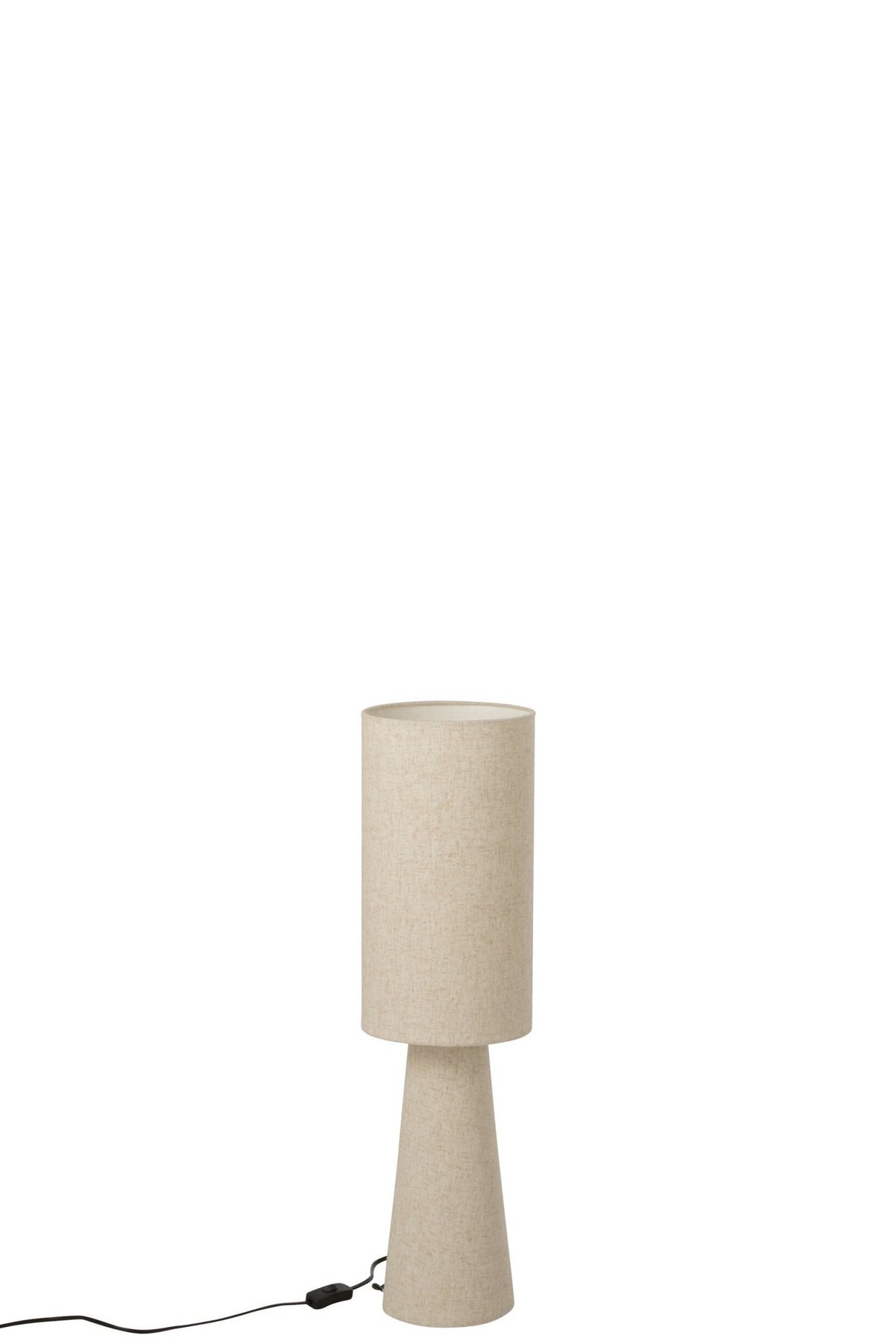 J-Line lamp op voet - textiel - beige - small