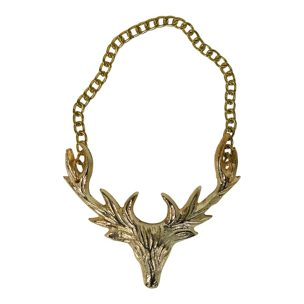 Flessenketting hert champagne goud