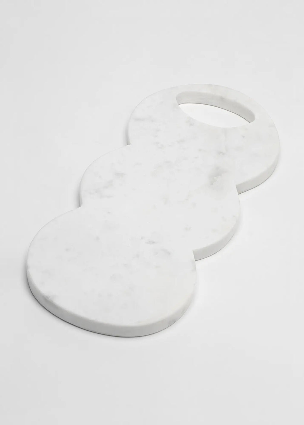 Wit marmeren dienblad Cloud Design - Donutvorm