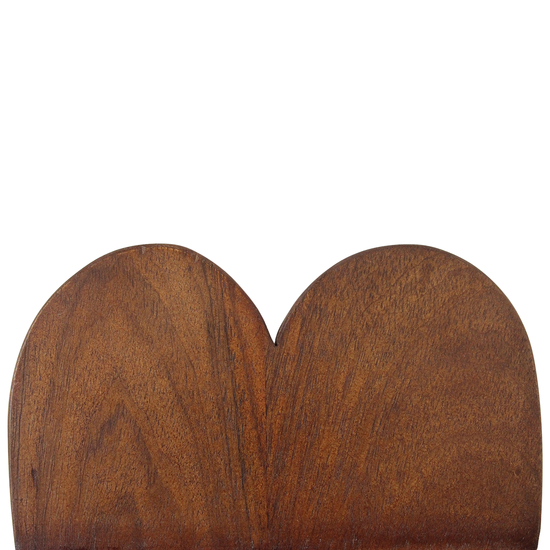 Bullnose mangohouten wandplank Heart