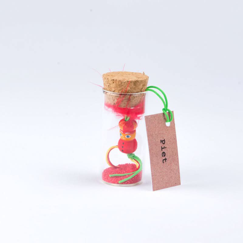 Geluksflesje Piet 6cm