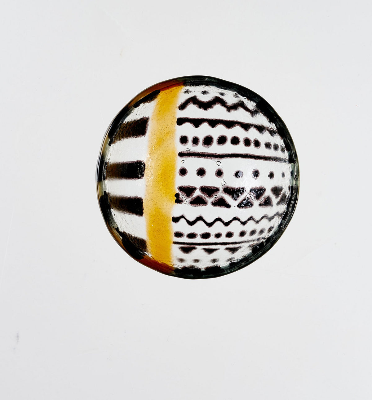 Boho Bowl XS 9x4 Amber & Black Tekeningen
