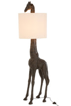 J-Line lamp Giraf - polyresin - donkerbruin