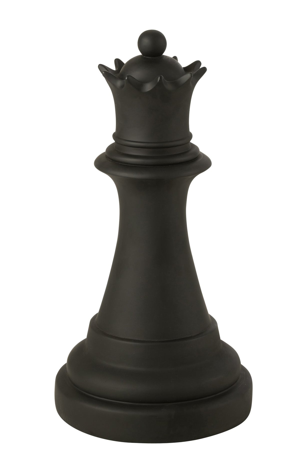 J-Line decoratie Schaakstuk Koningin - polyresin - zwart
